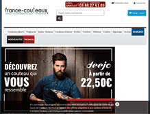 Tablet Screenshot of france-couteaux.com